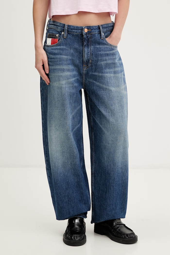 Tommy Jeans jeansy damskie granatowy DW0DW22991