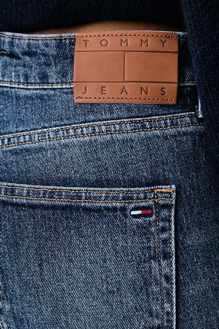Jeansy slim fit damskie Tommy Jeans DW0DW23019 granatowy