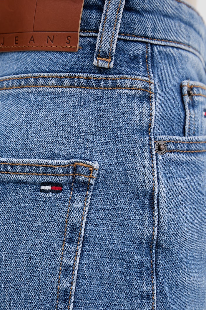 Tommy Jeans jeansy slim fit damskie niebieski DW0DW23158