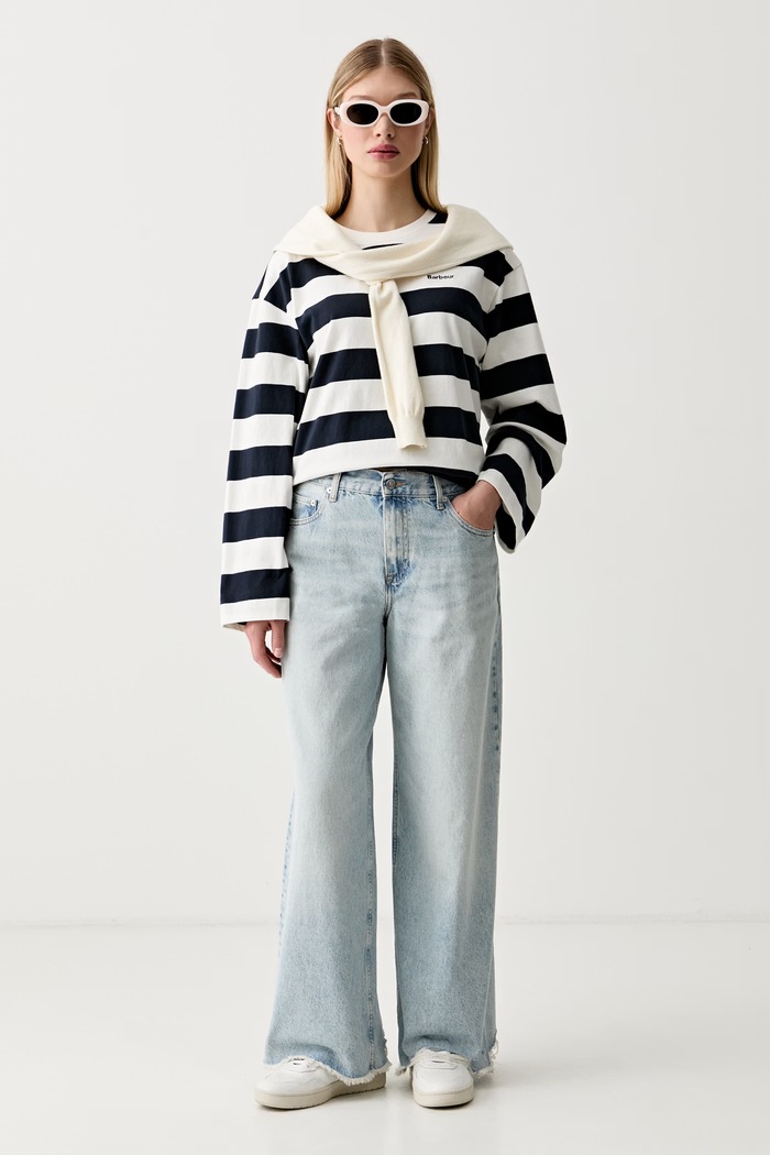 Tommy Hilfiger дънки wide leg дамски WW0WW48573 син SS26