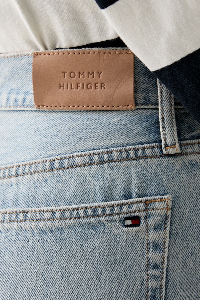 Tommy Hilfiger дънки wide leg дамски син WW0WW48573
