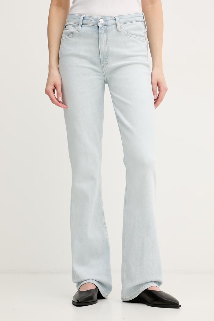 Tommy Hilfiger rifle bootcut dámske modrá WW0WW50625