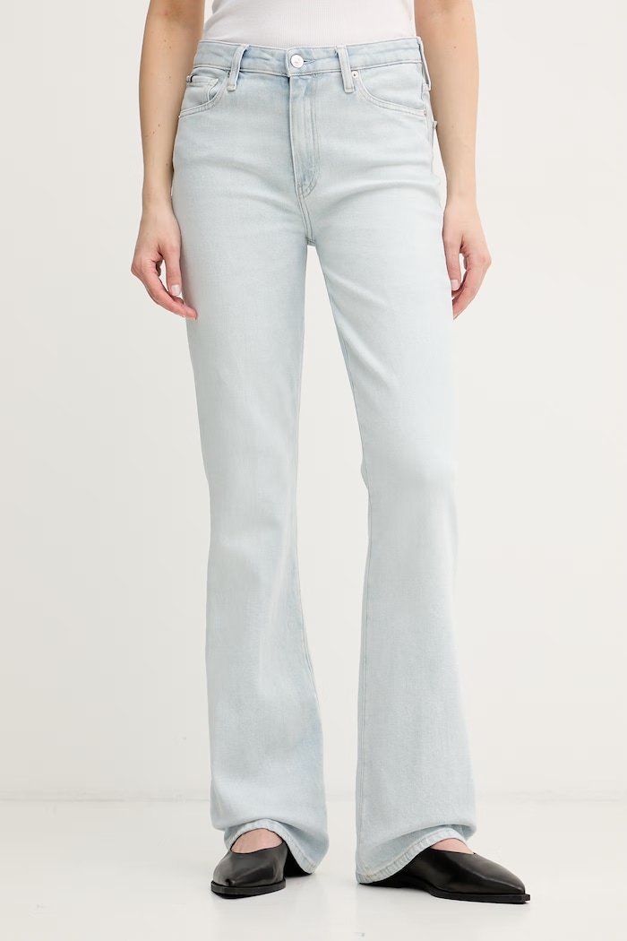 Tommy Hilfiger rifle bootcut dámske modrá WW0WW50625