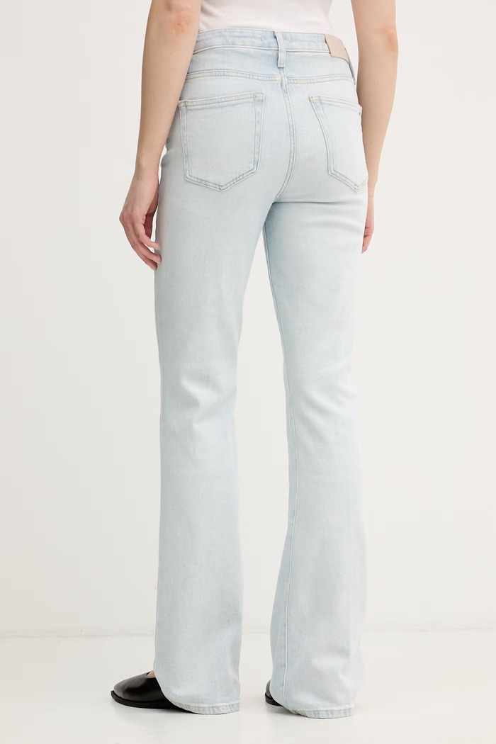 Oblečenie Tommy Hilfiger rifle bootcut dámske WW0WW50625 modrá