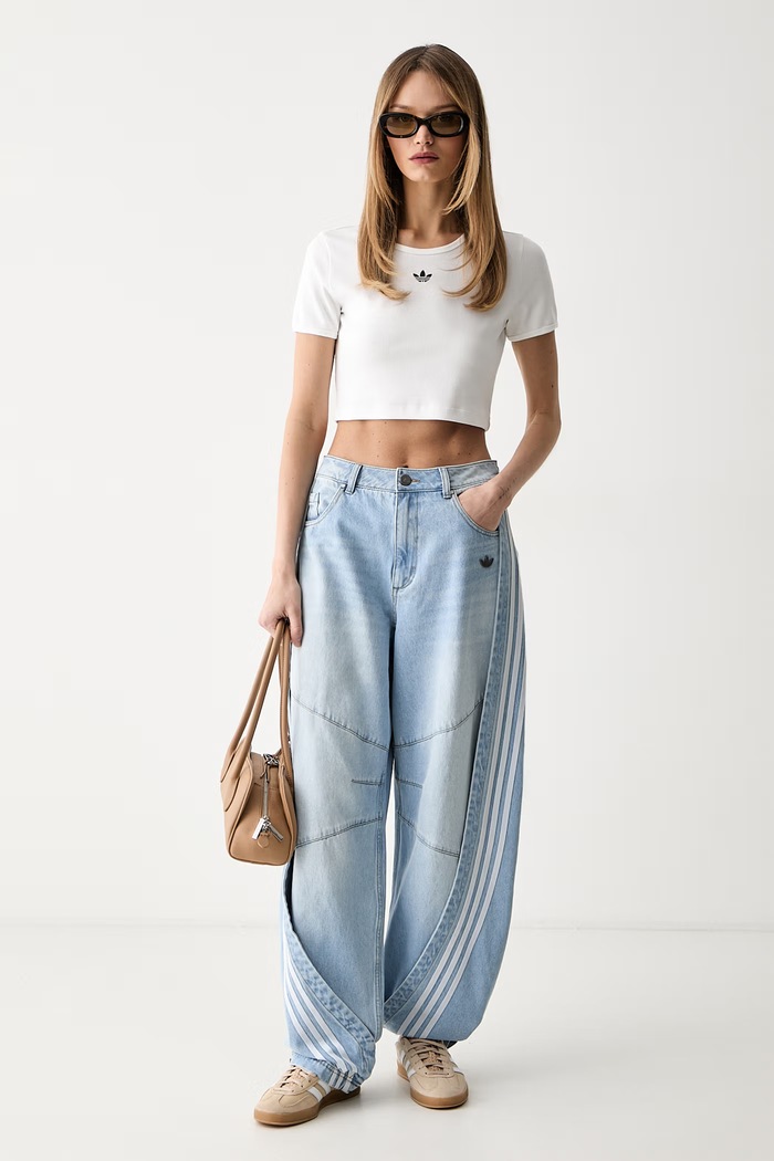 adidas Originals τζιν loose γυναικεία KY5188 μπλε SS26