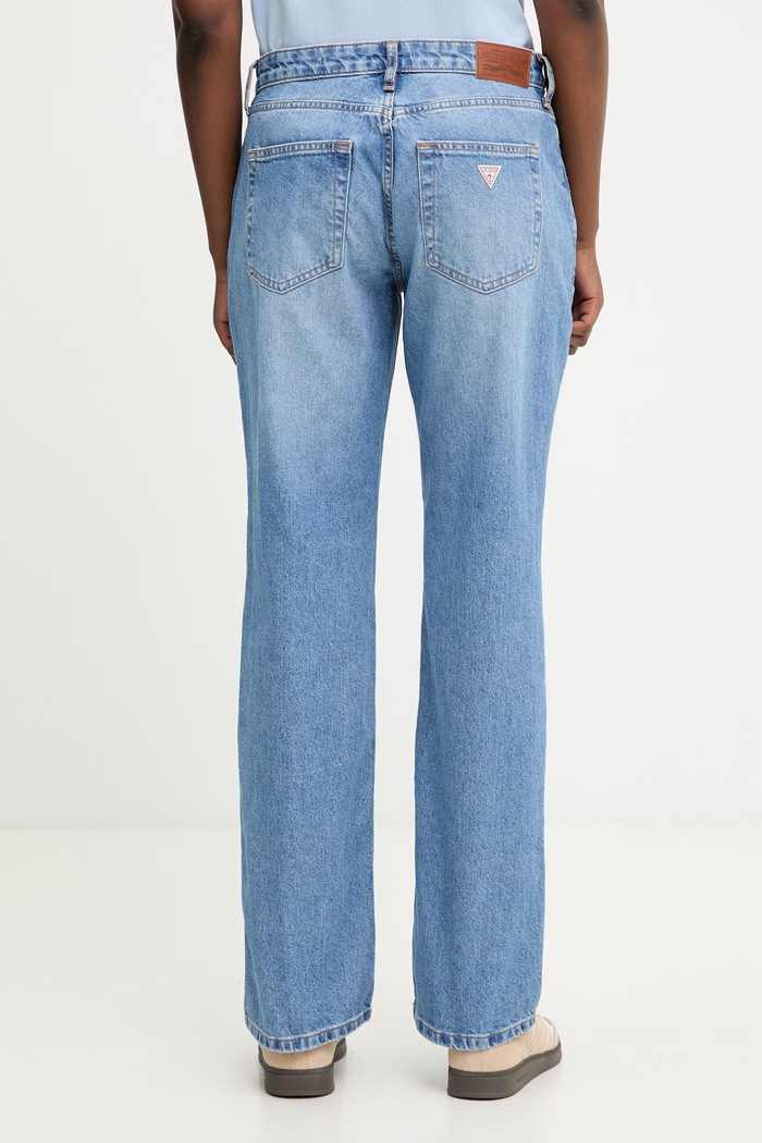 Îmbrăcăminte Guess Jeans blugi drepți pentru femei W5YA98.D6332 albastru