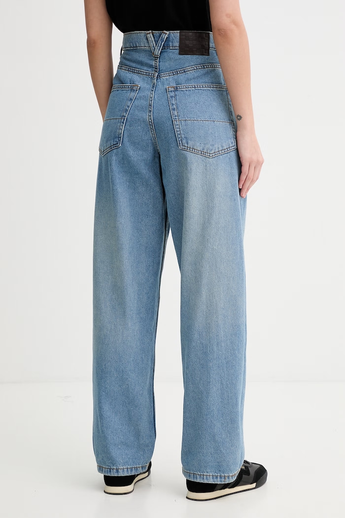 Oblečenie Dámske rifle relaxed fit Vans VN000R4SCDX1 modrá