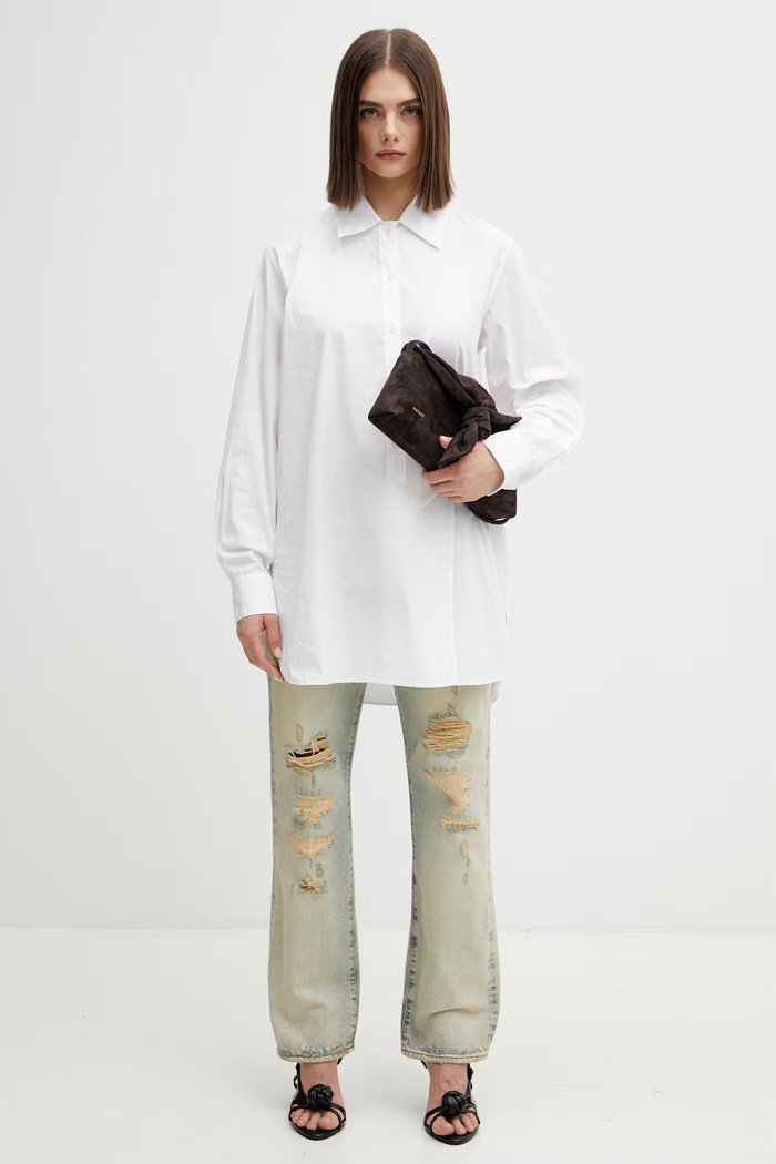 Kenzo jeansy Pants FG52DP2396Q8 niebieski