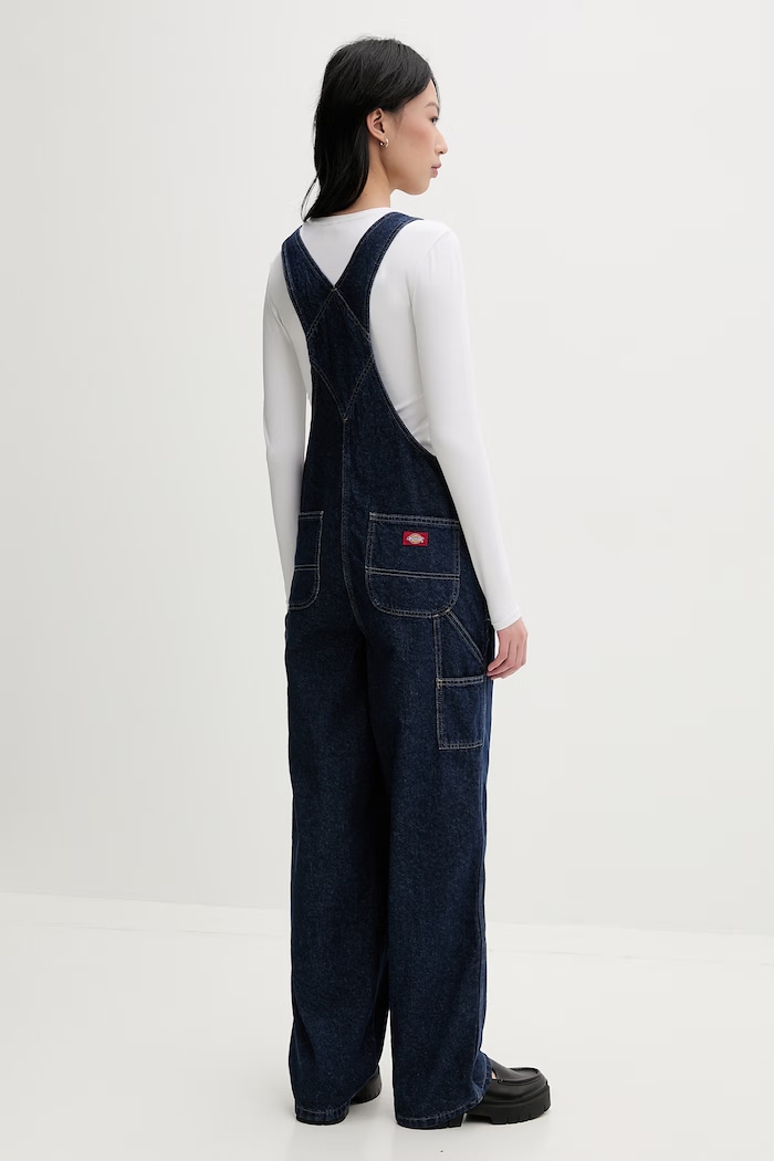 Îmbrăcăminte Dickies salopetă pentru femei, din denim DK0A88EC0DD1 bleumarin