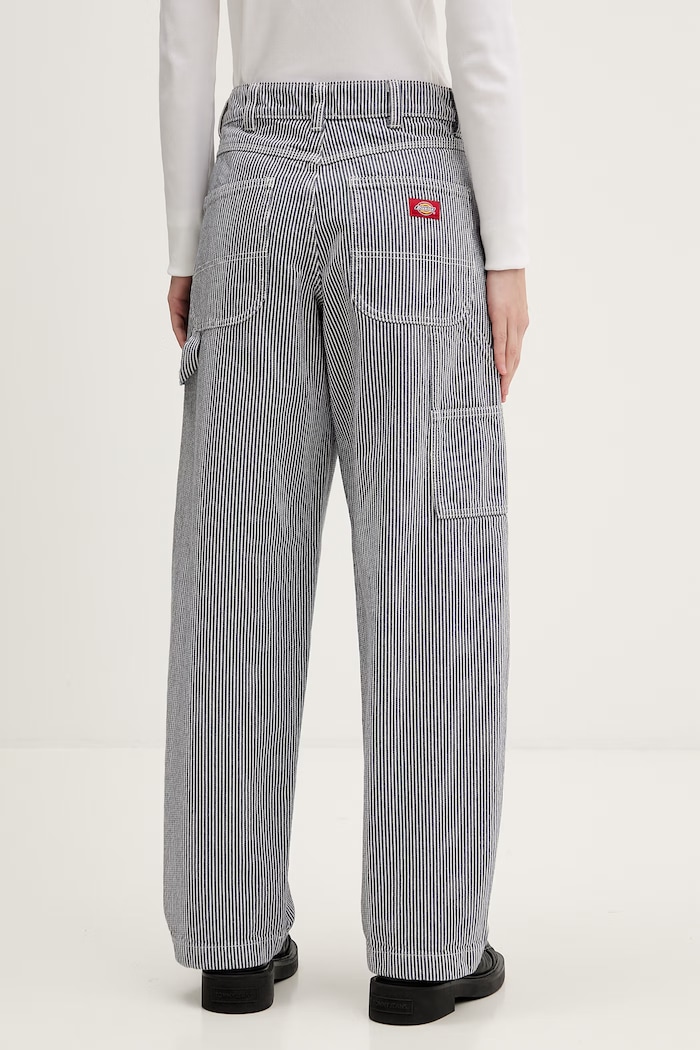 Odzież Dickies jeansy relaxed fit damskie DK0A8842RI21 niebieski