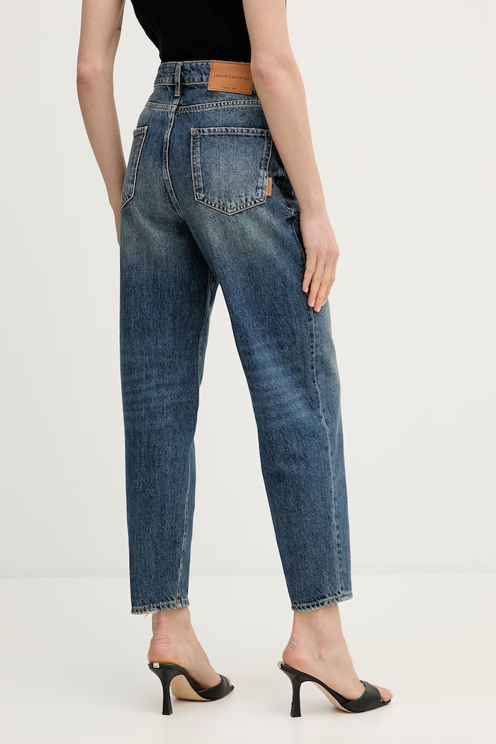 Oblečení Armani Exchange carrot džíny dámské XW000128.AF19629 modrá