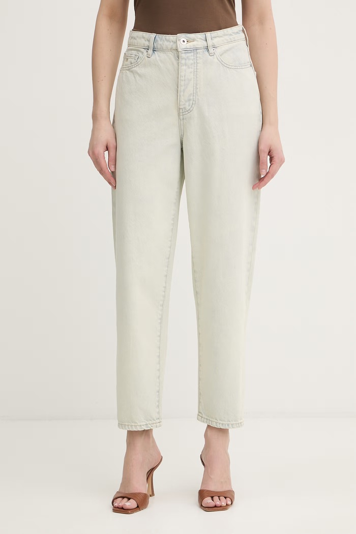 Armani Exchange blugi carrot pentru femei albastru XW000128.AF21350