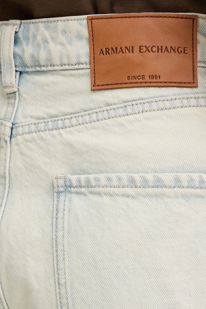 Armani Exchange blugi carrot pentru femei albastru XW000128.AF21350