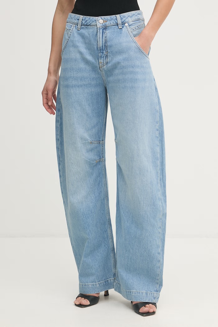 BOSS Orange jeansy relaxed fit damskie C SLOUCHY BALOON niebieski 50558676