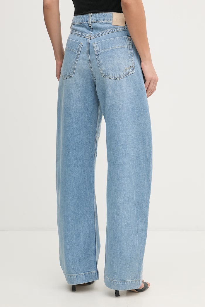 Odzież BOSS Orange jeansy relaxed fit damskie C SLOUCHY BALOON 50558676 niebieski