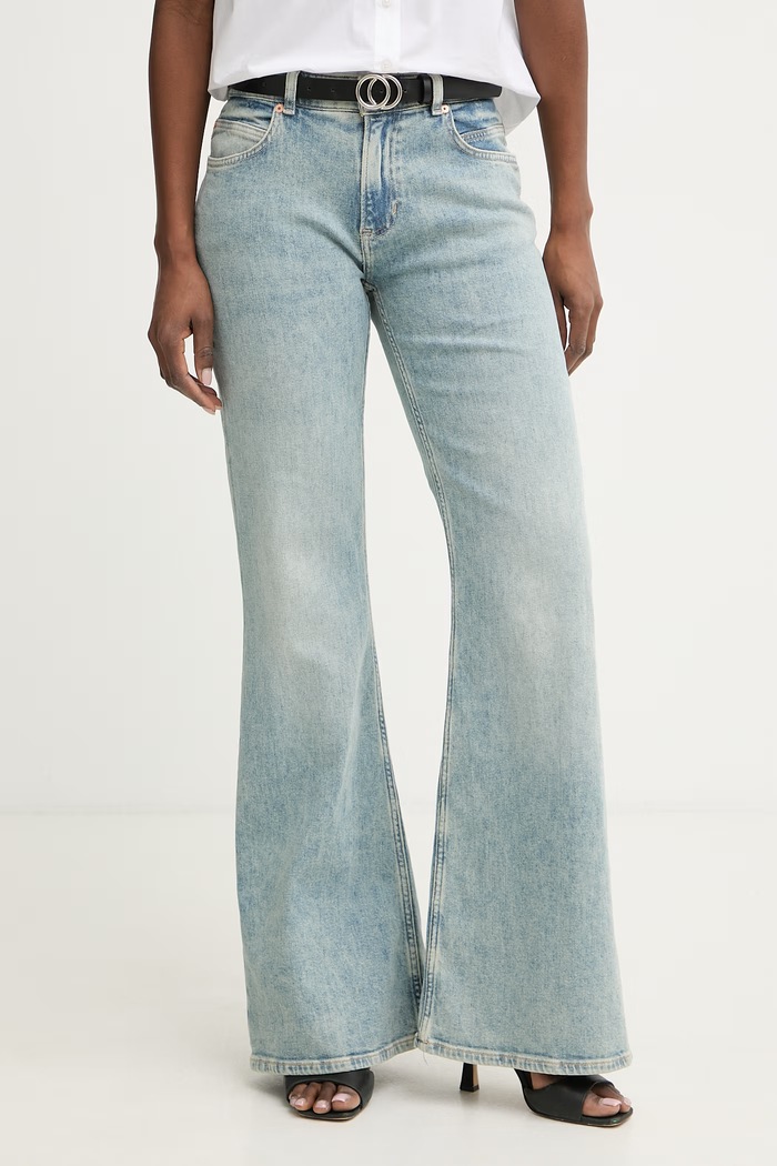 BOSS Orange дънки flare дамски C SOFT BOOTCUT 2.0 син 50558715