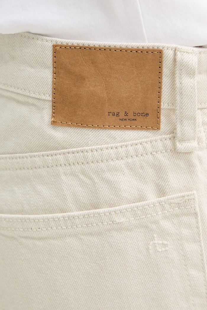 rag & bone blugi wide leg pentru femei Logan bej RJ7025H1RST