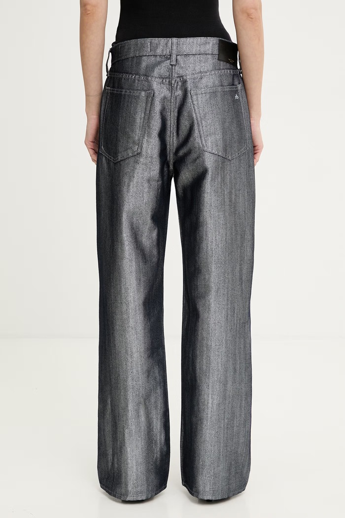 Ruházat rag & bone női wide leg Logan RJ2525H1RLU sötétkék