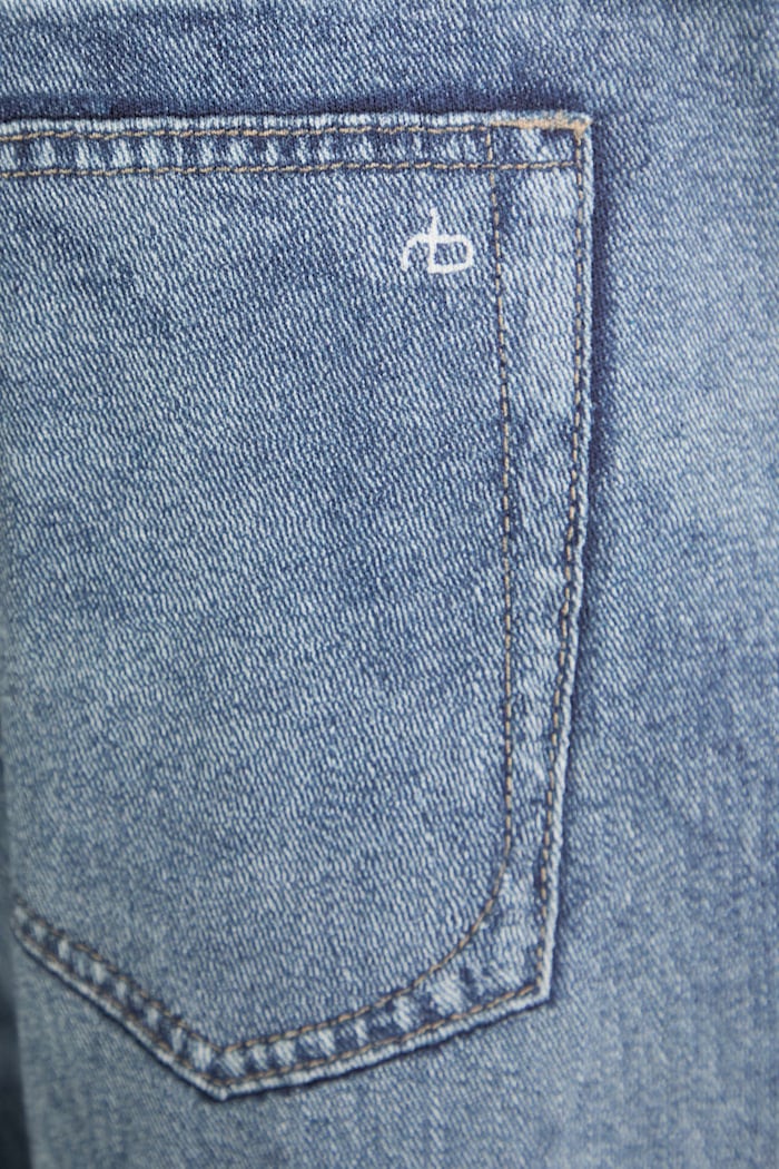rag & bone spodnie wide leg damskie bawełniane Miramar RC6225H7MST niebieski