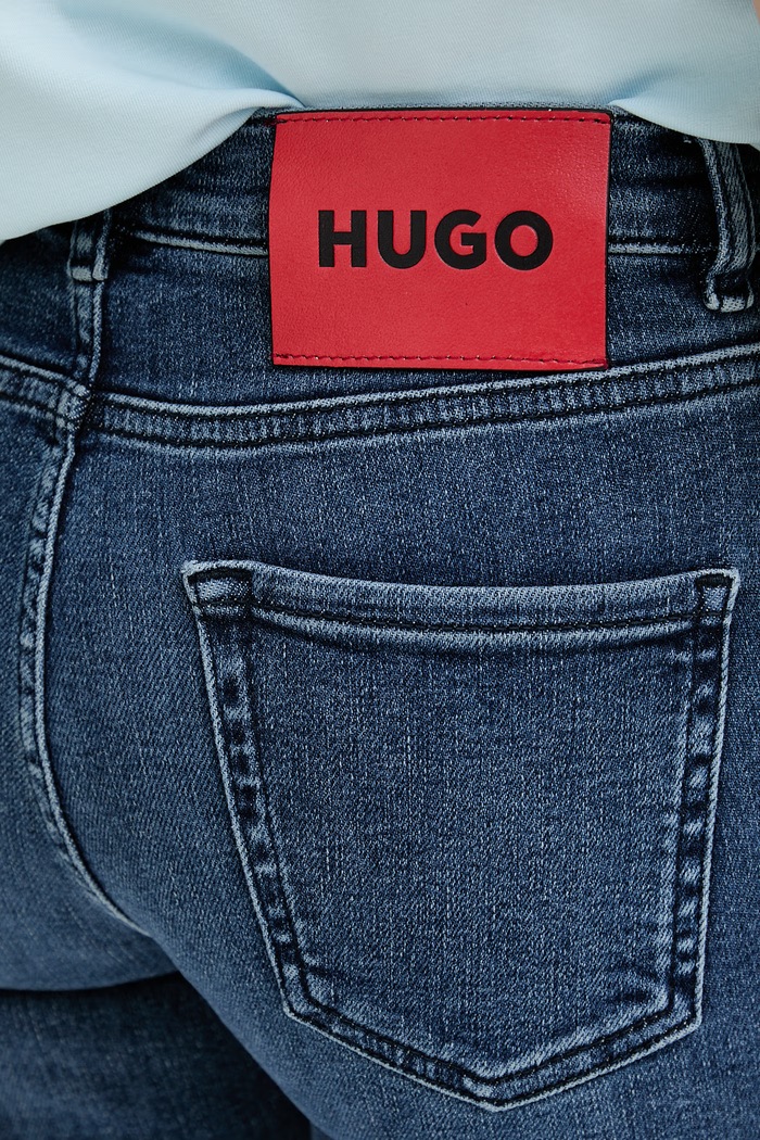 HUGO jeansy skinny damskie 932 granatowy 50522418