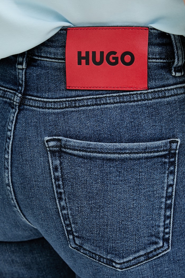 HUGO jeansy skinny damskie 932 granatowy 50522418