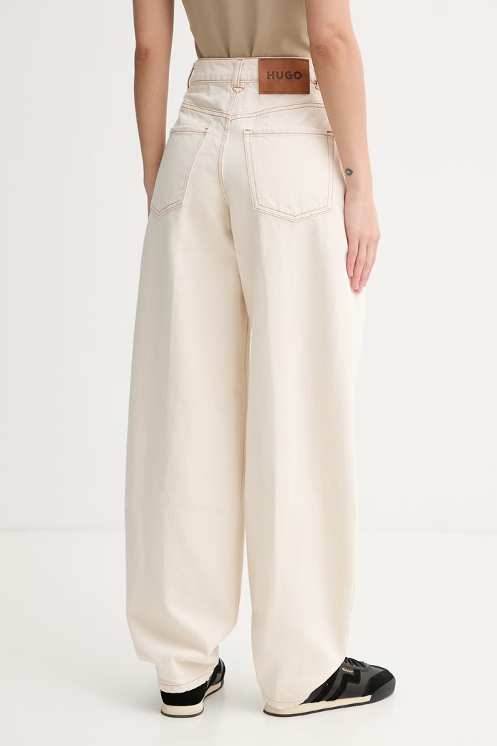 Oblečenie HUGO rifle tapered dámske Gimine_5 50561201 béžová