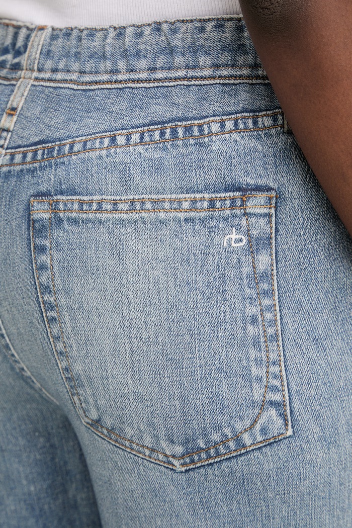 Bavlnené nohavice Rag & Bone modrá RC1325F7MTE