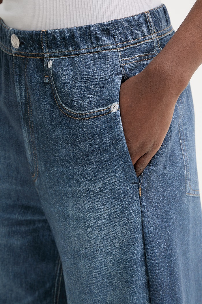 Rag & Bone spodnie bawełniane granatowy RC125F7MTE
