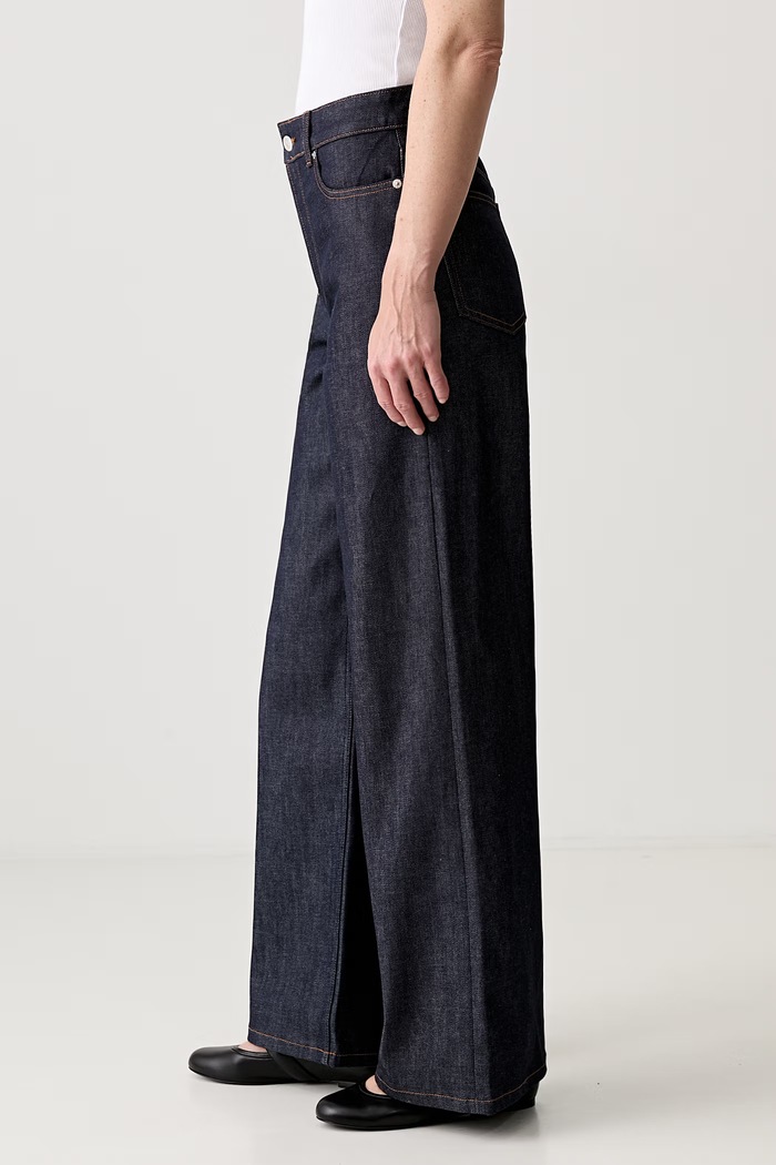 A.P.C. jeansy Jean Clyde COGDF.F09246 granatowy SS26