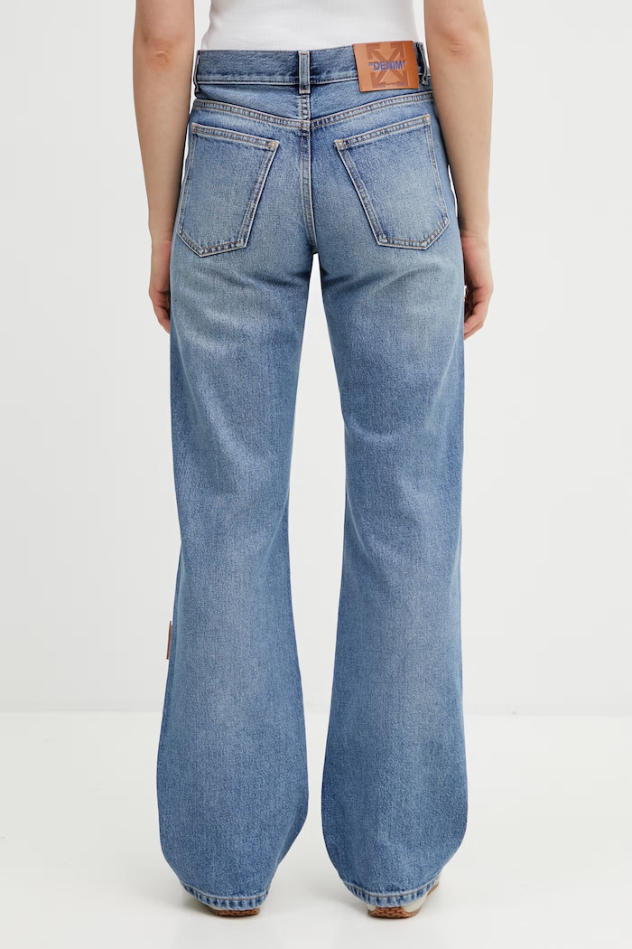 Odzież Off-White Susy Denim jeansy straight męskie 2YA069S26DEN002 niebieski