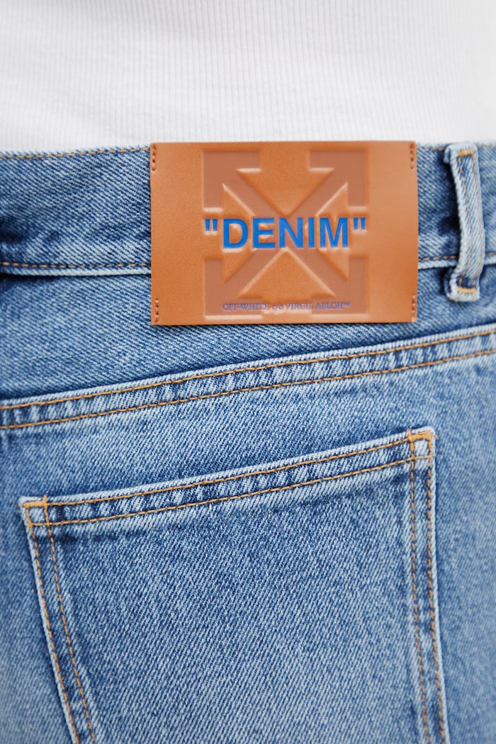 Off-White Susy Denim jeansy straight męskie 2YA069S26DEN002 niebieski