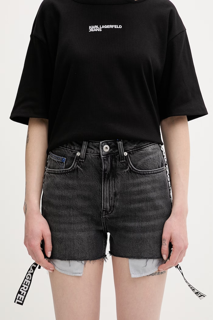 Karl Lagerfeld Jeans rifle rovné dámske sivá B2W10083