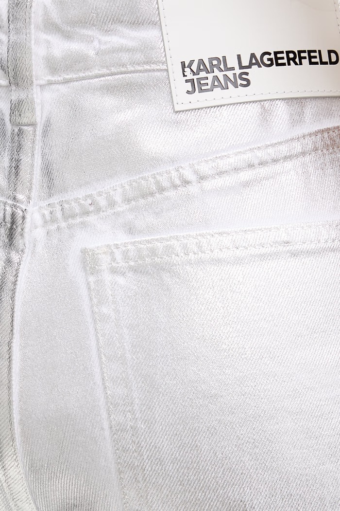 Rifle Karl Lagerfeld Jeans strieborná B2W10094