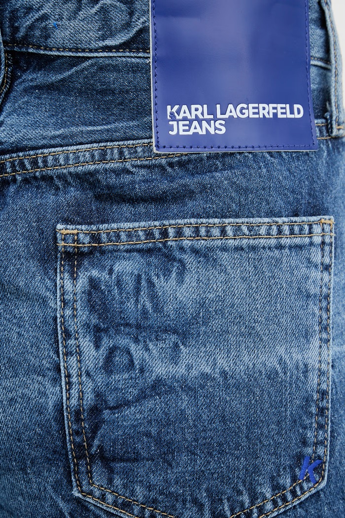 Karl Lagerfeld Jeans a gamba larga da donna blu B2W10101