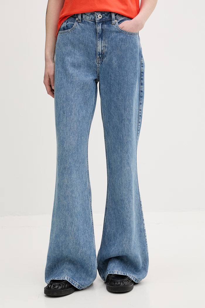 Karl Lagerfeld női trapéz farmer kék B2W10099