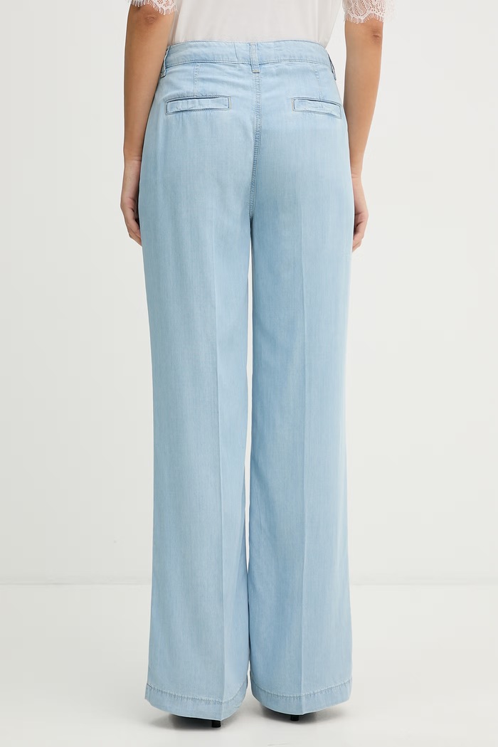 Oblečenie Blugirl Blumarine dámske regular nohavice RA6081.D5049 modrá