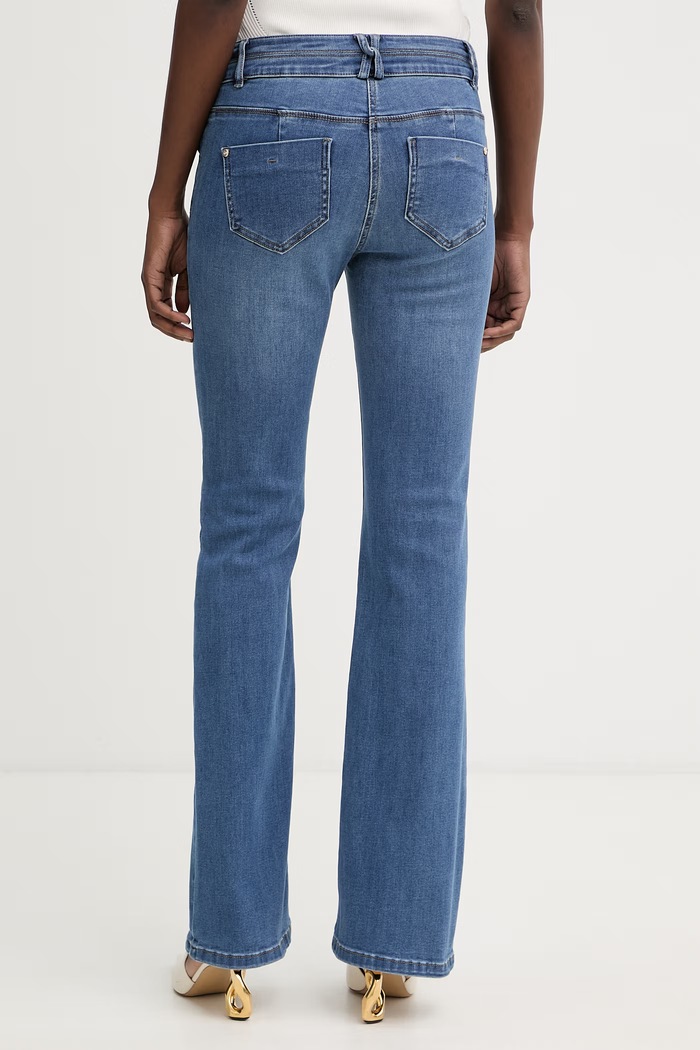 Îmbrăcăminte Morgan blugi bootcut pentru femei POLIE albastru