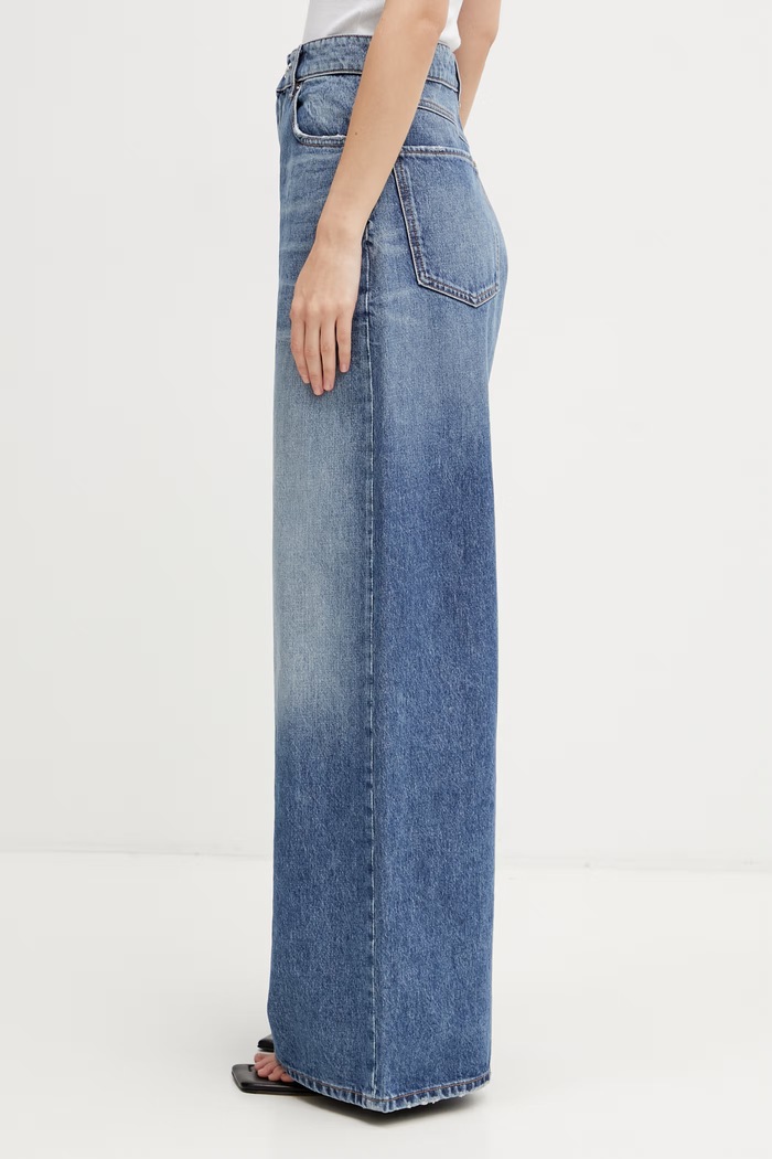 Sportmax Spdangri relaxed fit traperice za žene 2612181055600 mornarsko plava SS26