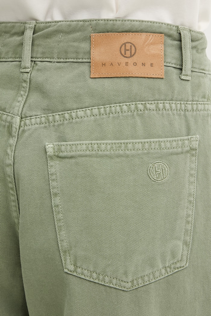 Haveone blugi pentru femei verde PGZ.Q115