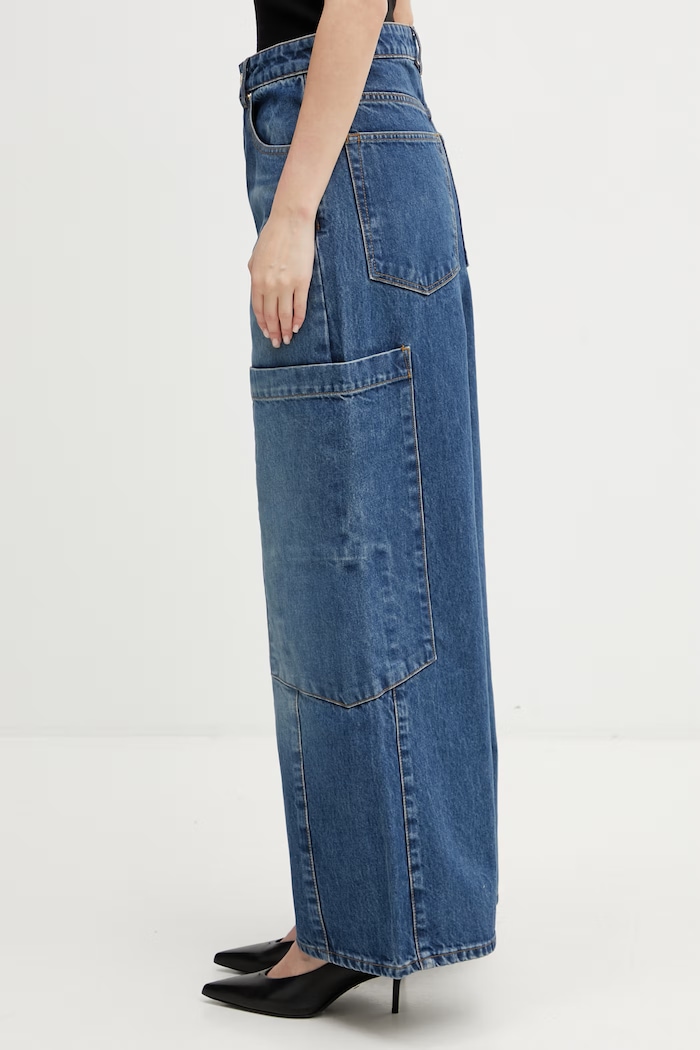 GANNI rifle relaxed fit dámske A1100180 modrá SS26