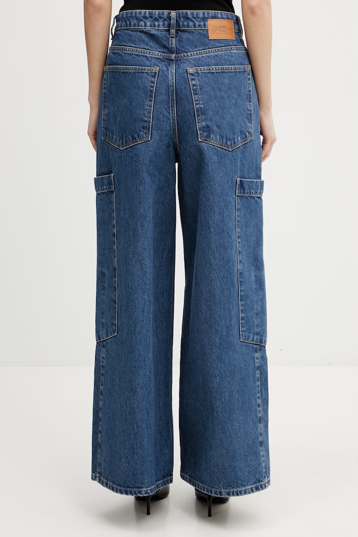 Oblečenie GANNI rifle relaxed fit dámske A1100180 modrá