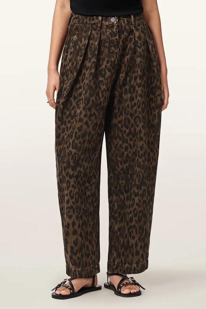 AllSaints blugi barrel pentru femei maro W081EE