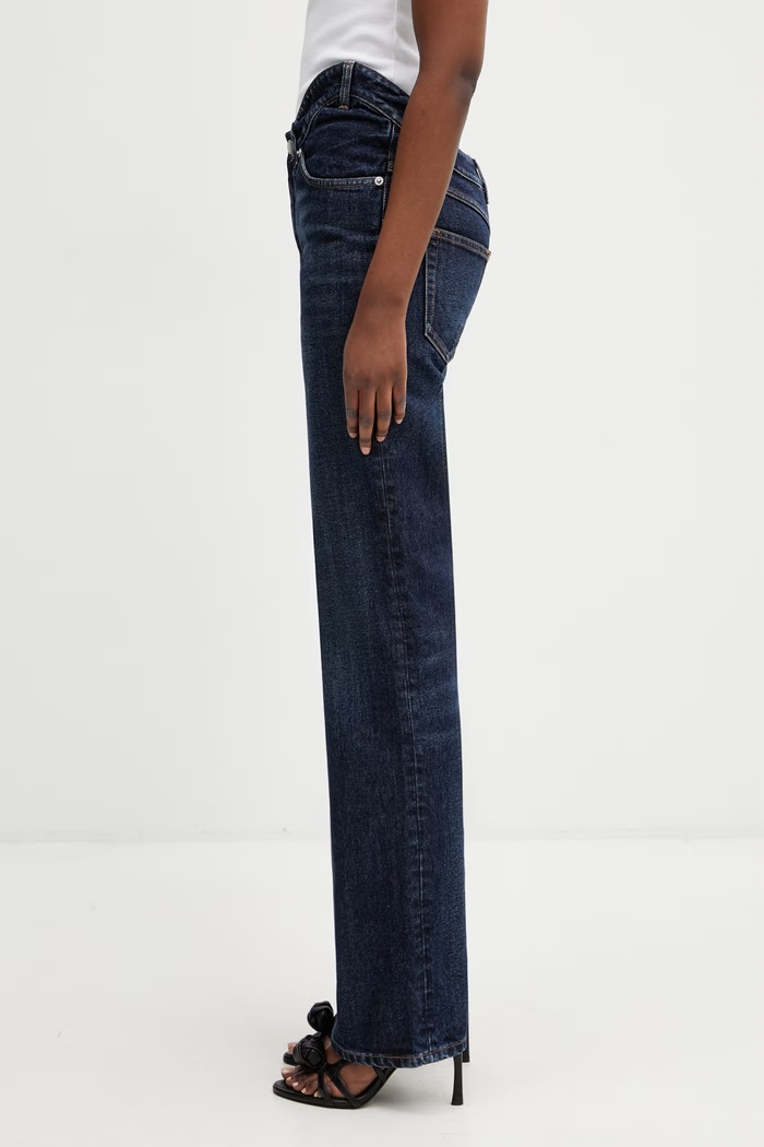 Jean Paul GAULTIER Curvy Waistband straight jeans Women's 26.02.W.TR097.D030.55 blue SS26
