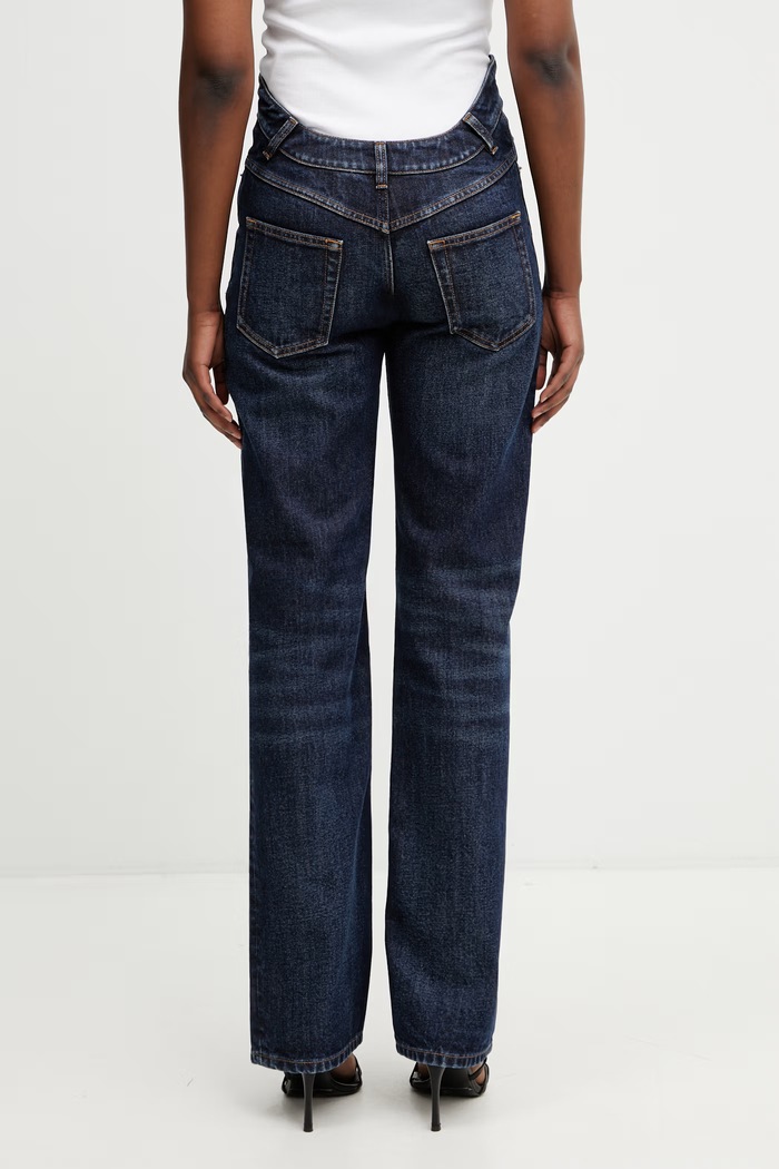 Clothing Jean Paul GAULTIER Curvy Waistband straight jeans Women's 26.02.W.TR097.D030.55 blue