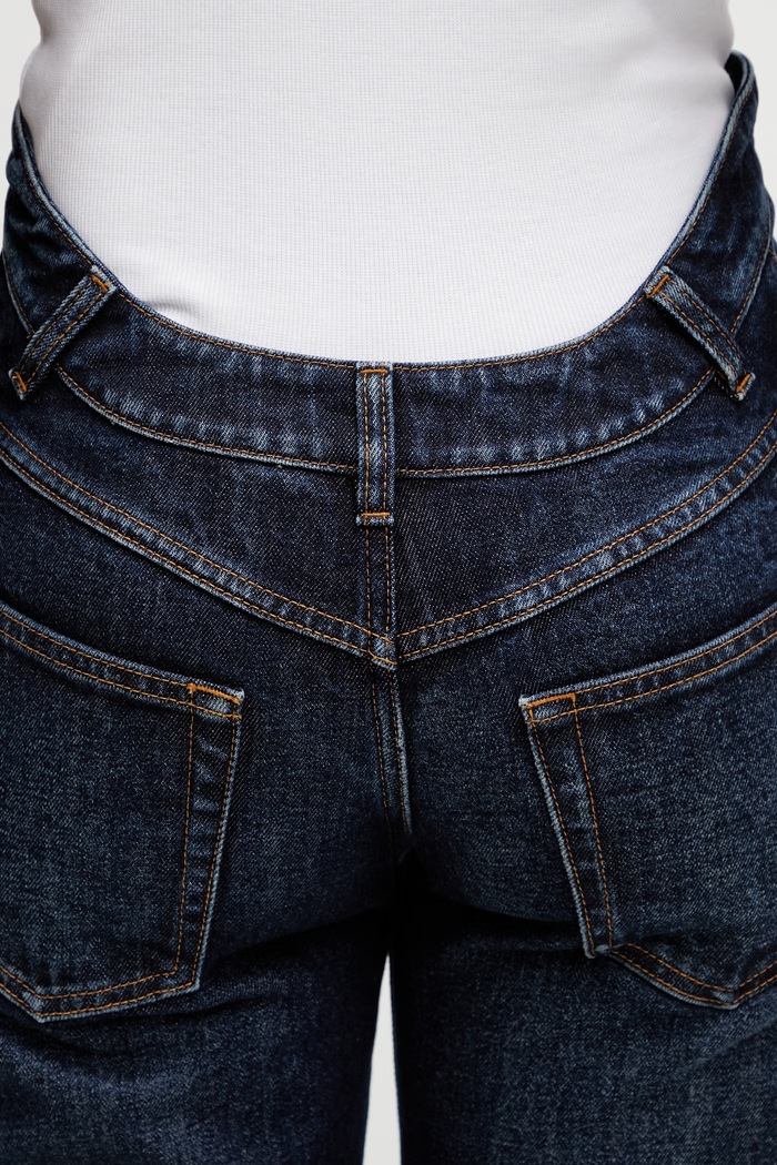 Jean Paul GAULTIER Curvy Waistband straight jeans Women's 26.02.W.TR097.D030.55 blue