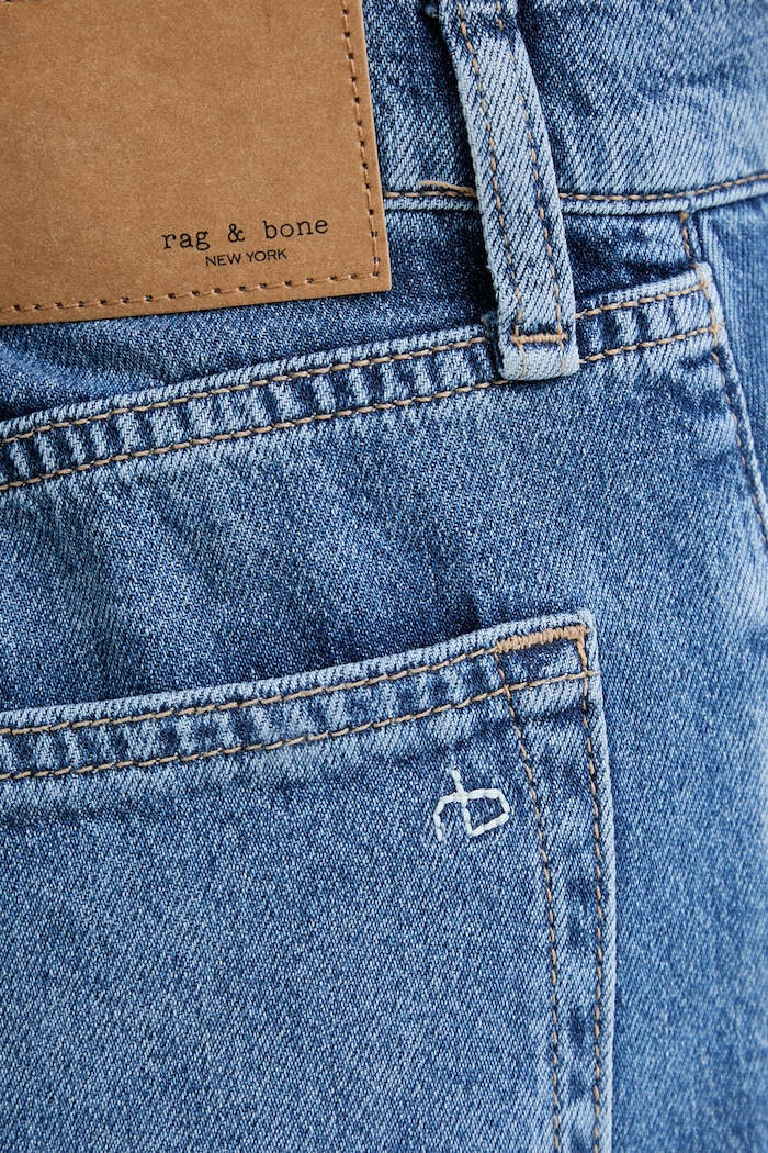 rag & bone rifle wide leg dámske modrá RJ2826S1XML