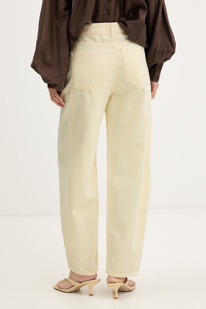 Дрехи ViCOLO дънки relaxed fit дамски DAB5150 жълт