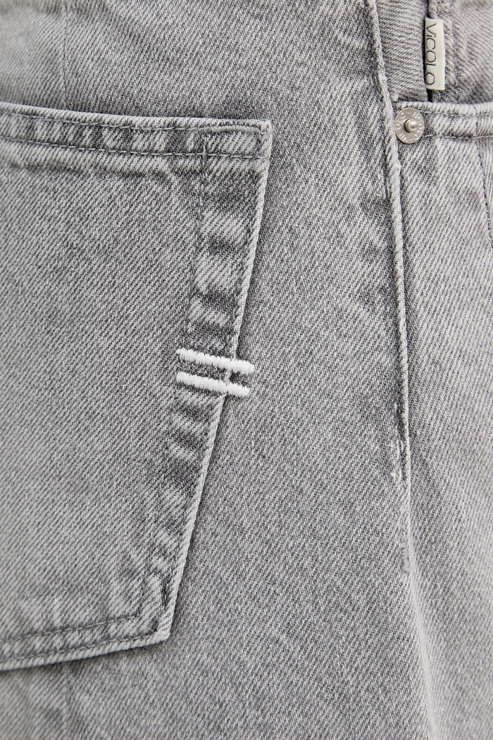 ViCOLO blugi relaxed fit pentru femei gri DAB5156