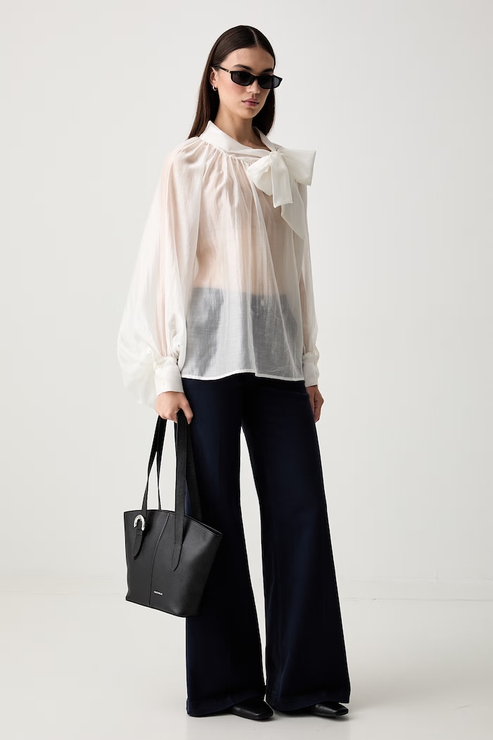 ViCOLO jeansy wide leg damskie DAB5171 granatowy SS26