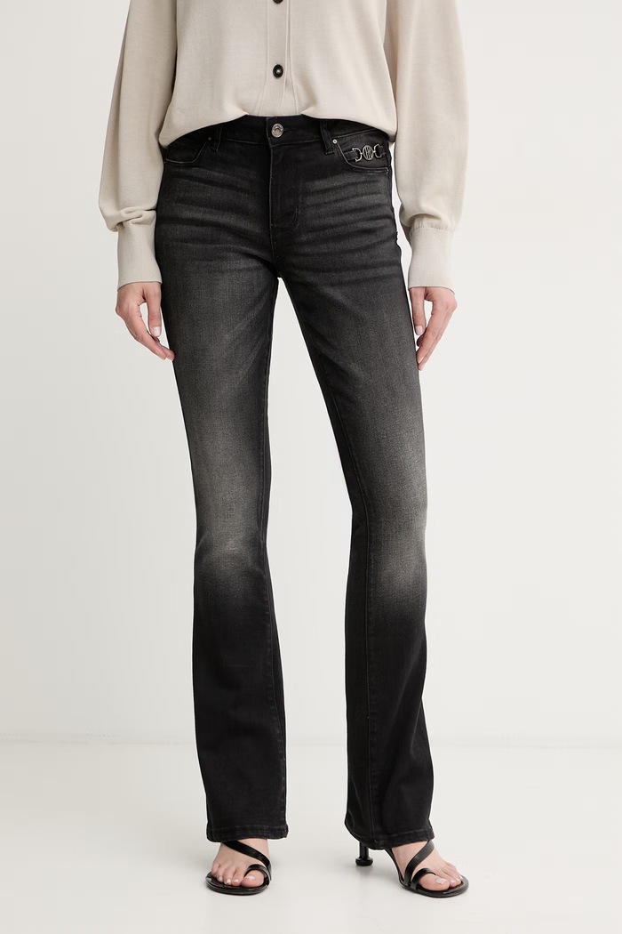 Fracomina blugi bootcut pentru femei BELLA negru FP25WV8020D46404